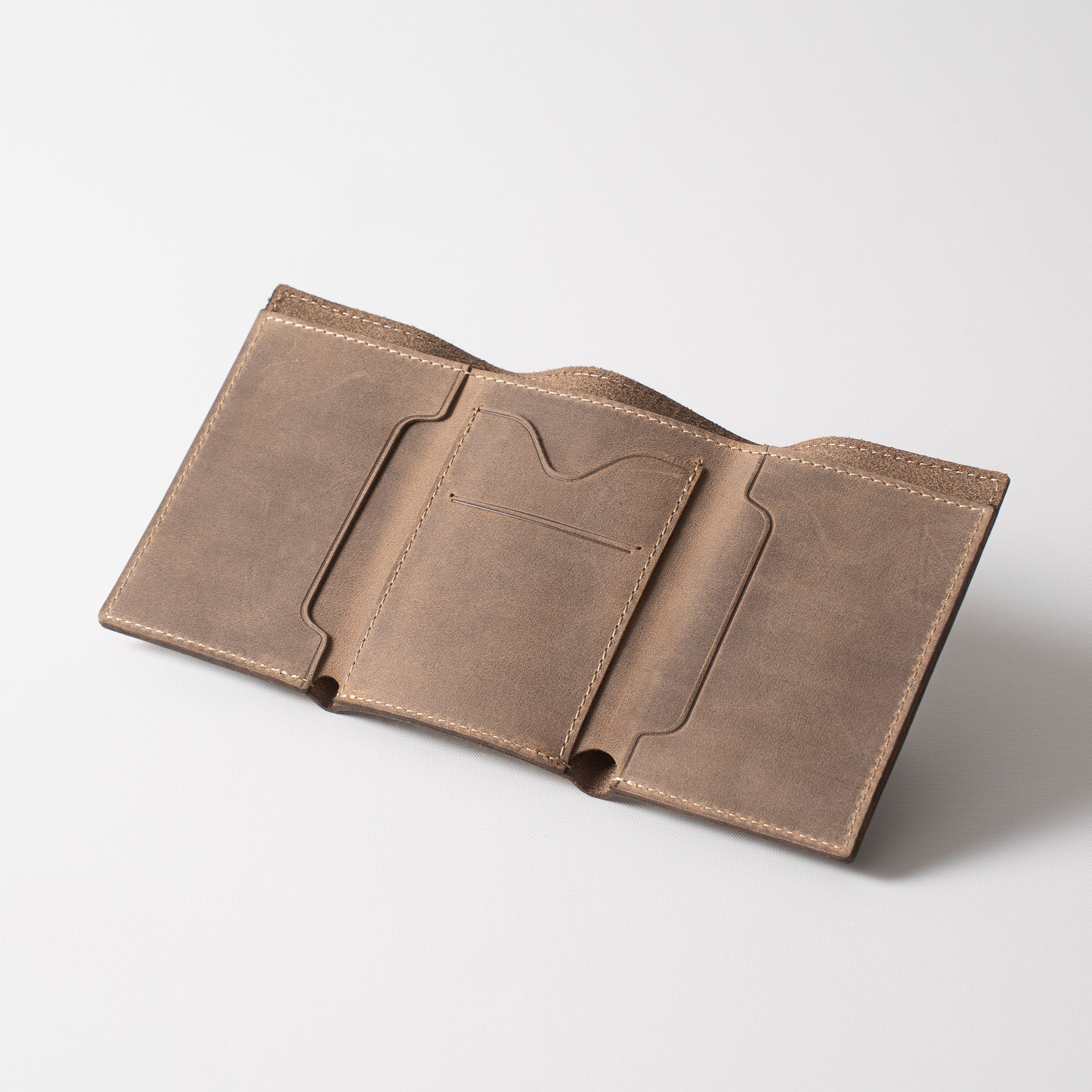 Crazy Trifold Cüzdan - Siyah – duxleather