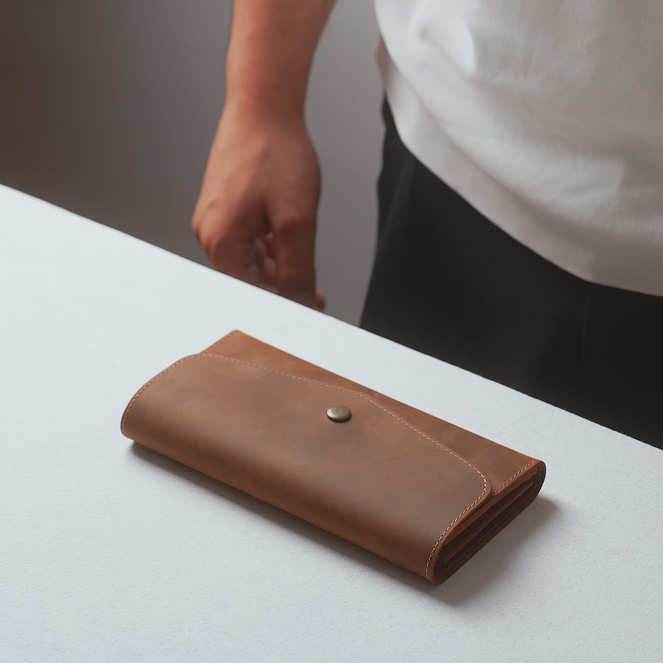 Crazy Fermuarlı Cüzdan